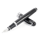 Luxury Brand Jinhao X750 Silver Stainless Steel Fountain Pen Medium 18KGP Nib School Office Name Ink Pens Gift Stationery