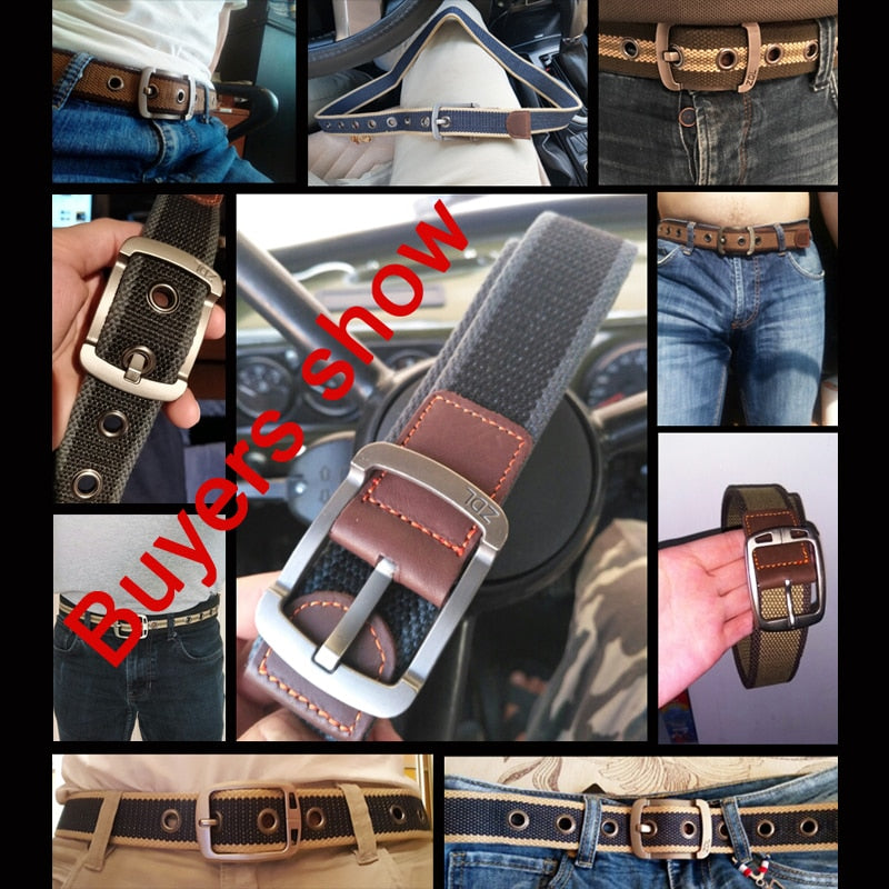 MEDYLA Canvas Belt Outdoor Tactical Belt Unisex High Quality Canvas Belts for Jeans Male Luxury Casual Straps Ceintures