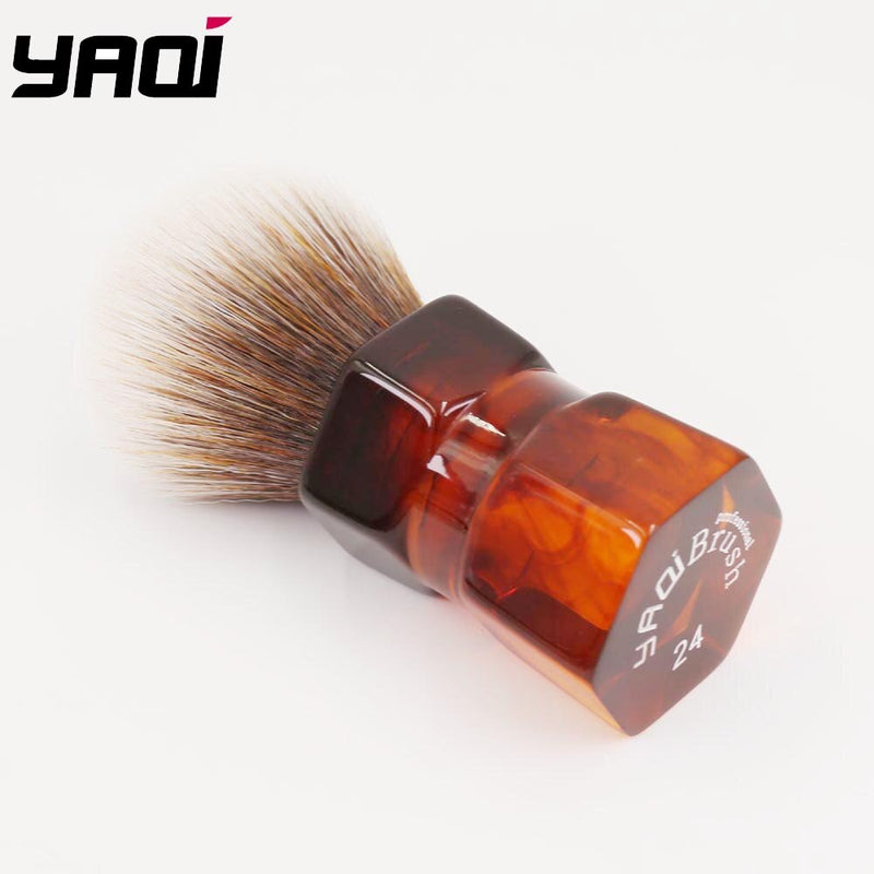 YAQI 24mm Moka Express Synthetic Hair Barbe Mens Shaving Brush