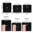 Bolsa de maquillaje de alta calidad, bonita caja de cosméticos para mujer, capas plegables informales, estuche de almacenamiento de viaje profesional, maleta de gran capacidad