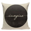 Pop Geometric Animal Cushion Cover Black White Linen Cushion Decorative Pillowcase Square High Quality Print Custom Throw Pillow