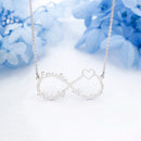 Color Personalized Infinity Name Necklace With Heart Custom Couple Letter Pendant Stainless Steel Jewelry Best Friend Gifts