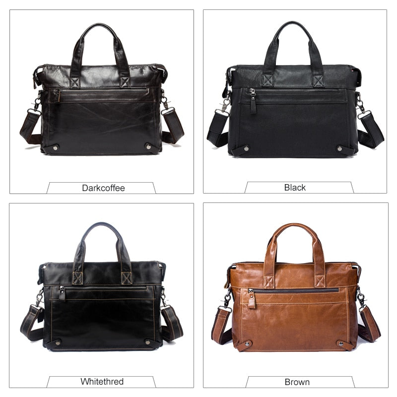 WESTAL, bolsos de mano de cuero para hombre, bolsos de mano, bolsos de cuero para ordenador portátil para hombre, bolso de hombro para hombre, maletines de negocios, bandolera cruzada