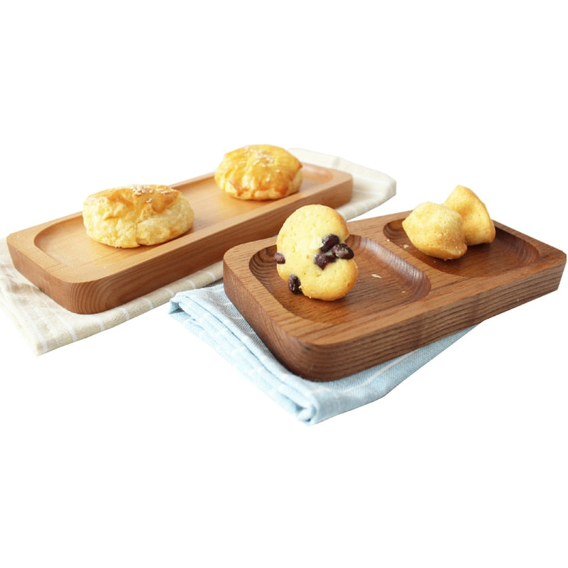 Japan Style Wood Desserts Plate Eco Natural Creative Fruits Cutting Boards No Paint Food Serving Trays Sushi Plates Tableware