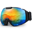 Ski Goggles,OTG Anti-Fog Snowboard Skate Snowmoblie Double Layer Spherical Lens Snow Goggles Men Women M4
