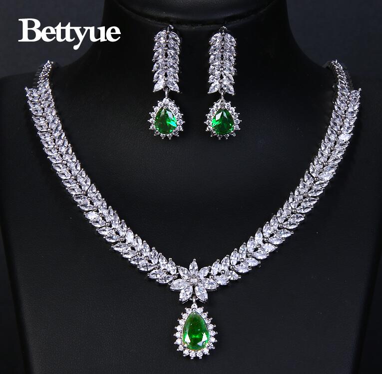 Bettyue Charming Fashion Elegance Cubic Zircon Multicolor Europe And America Style Wholesale Jewelry Sets Women Noble Ornament