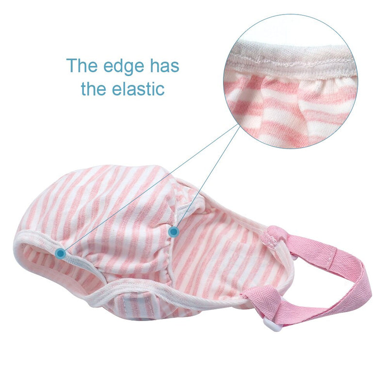 Female Dog Diapers Physiological Pants For Female Dogs Pet Washable Dog Shorts Underwear Pink for Small Medium Pets