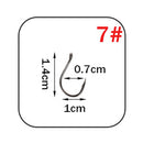 Marca WPE, 1 paquete de anzuelos de pesca, tamaño 7 #-15 #, anzuelo de púas, acero de alto carbono, círculo único, carpa, anzuelo, anzuelo, accesorios para aparejos