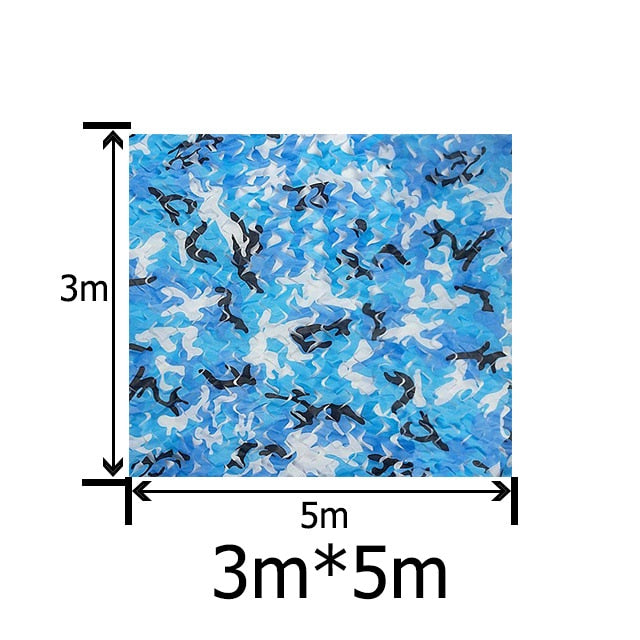 2X3m to 5X10m Outdoor Camping Military Camouflage Nets Woodland Army Camo netting Camping Sun ShelterTent Shade sun shelter