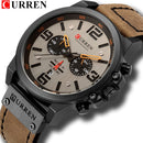 Nuevo reloj para hombre CURREN, relojes de pulsera de cuarzo de lujo para hombre, relojes deportivos con fecha militar de cuero para hombre, reloj Masculino
