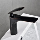 Grifos de lavabo, grifo de baño blanco con oro, grifo mezclador de agua fría y caliente, grifo mezclador de lavabo de latón con acabado cromado, grifos de agua para lavabo B581