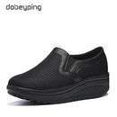 Spring Women's Swing Shoes Mesh Woman Loafers Flat Platforms Female Shoe Casual Wedges Ladies Shoes Height Increasing Footwear