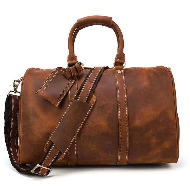 MAHEU Men Genuine Leather Travel Bag Travel Tote Big Weekend Bag Man Cowskin Duffle Bag Hand Luggage Male Handbags Large 60cm