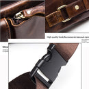 WESTAL Men Belt Bag Men's Waist Bags Genuine Leather Male Fanny Pack Leather Money Phone Pouch Bag Hip Men's Shoulder Bags 9080