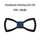 Pajarita de madera Mahoosive para hombre, novio, casarse, padrino de boda, fiesta de boda, corbatas de mariposa grabadas coloridas, pajarita de madera para hombre