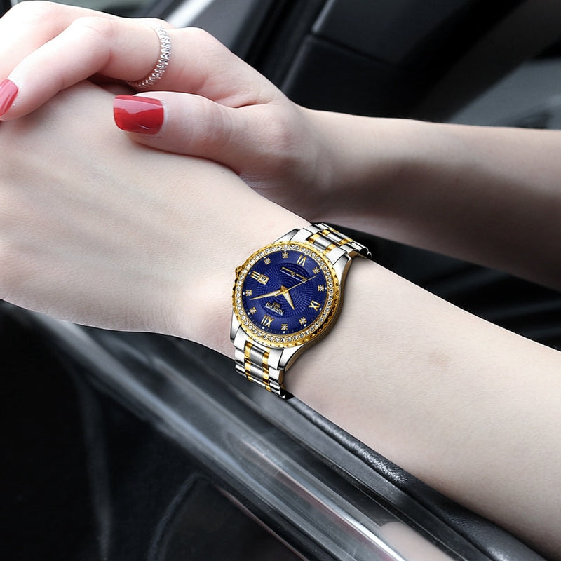 Reloj NIBOSI 2022 de oro nuevo para mujer, relojes creativos de acero para mujer, relojes de pulsera para mujer, reloj impermeable para mujer, reloj femenino