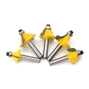 12pcs Milling Cutter Router Bit Set 1/4 Wood Cutter Carbide Shank Mill Woodworking Trimming Engraving Carving Cutting Tools