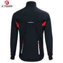 X-TIGER Winter Fleece Thermo Fahrradjacke Mantel Winddicht Fahrradbekleidung Herbst Outdoor Sport Radfahren Camping Wanderjacke