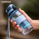 UZSPACE Sports Water Bottle Kids Tour Plastic kettle Portable LeakProof Children My Favorite Drink Bottle 350ml Tritan BPA Free