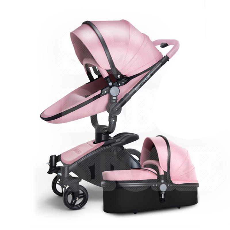 Fast &amp; Free Shipping Aulon Baby Stroller 3 in 1 Free Duty High land-scape  Pram Fashion Carriage on used for New Born to age 4