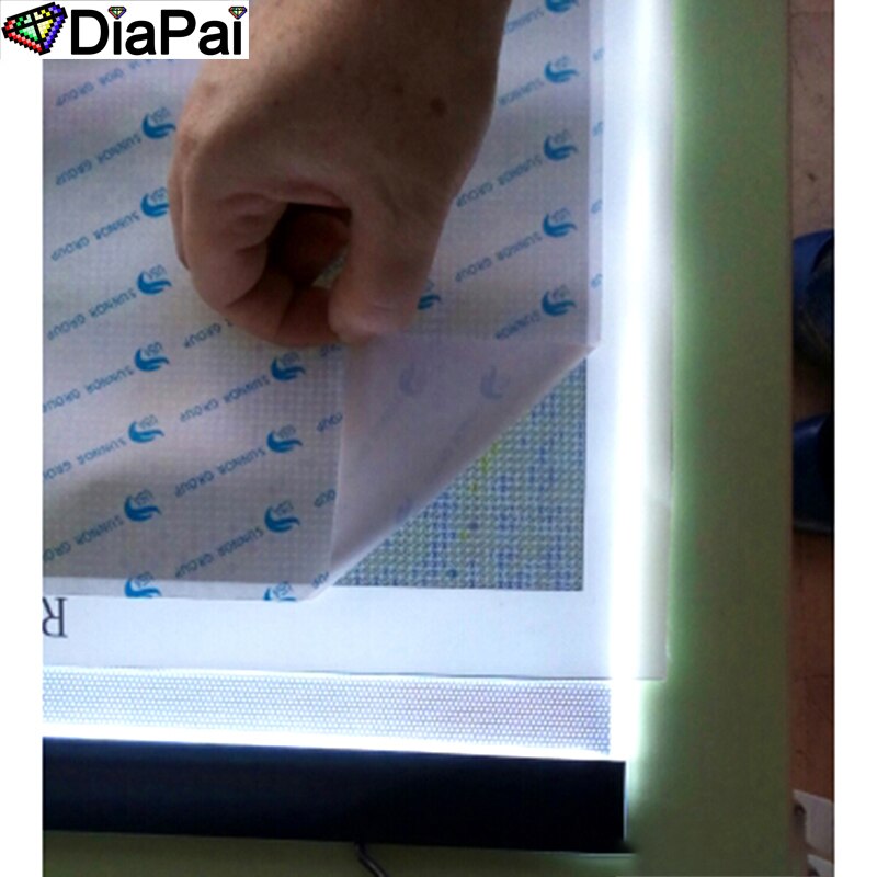 DIAPAI ultrafino 3,5mm A4 LED Light Tablet Pad aplicable a EU/UK/AU/US/USB enchufe diamante bordado diamante pintura punto de cruz