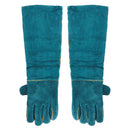 New Anti-bite Safety Bite Gloves For Catch Dog Cat Reptile Animal Ultra Long Leather Green Pets Grasping Biting Protective Glove