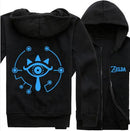 Link Hoodie Anime Breath of the Wild Cosplay Costumes Winter Coat Jacket Men's Warm Sweatshirts