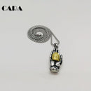 2021 New 2 Ton 316L Edelstahl Buddhsim Buddha Hand Anhänger Halskette Herren Religion Buddha Buddhismus Halskette religiös