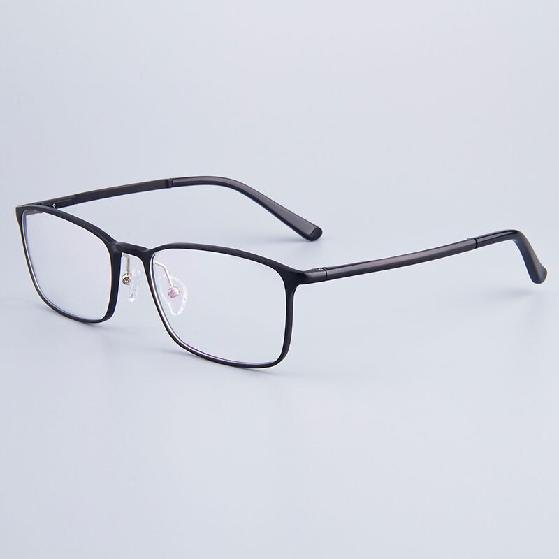 Fashion Full-Rim Eyeglasses Frame Brand Designer Business Men Frame Hydronalium Glasses With Spring Hinge On Legs GF521