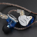KZ ZSN Pro In Ear Auriculares Tecnología híbrida 1BA + 1DD HIFI Bass Metal Auriculares Sport Noise Cancelling Auriculares Monitor