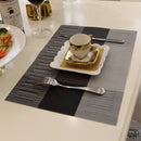 WHQ 4PCS 40x30cm Placemats PVC Dining Table Mat Disc Bowl Pads Coasters Waterproof Table Cloth Pad Modern Non-slip Pad