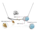 Lotus Fun Real 925 Sterling Silver Natural Stone Handmade Designer Fine Jewelry Elegant Lotus Buds Necklace for Women