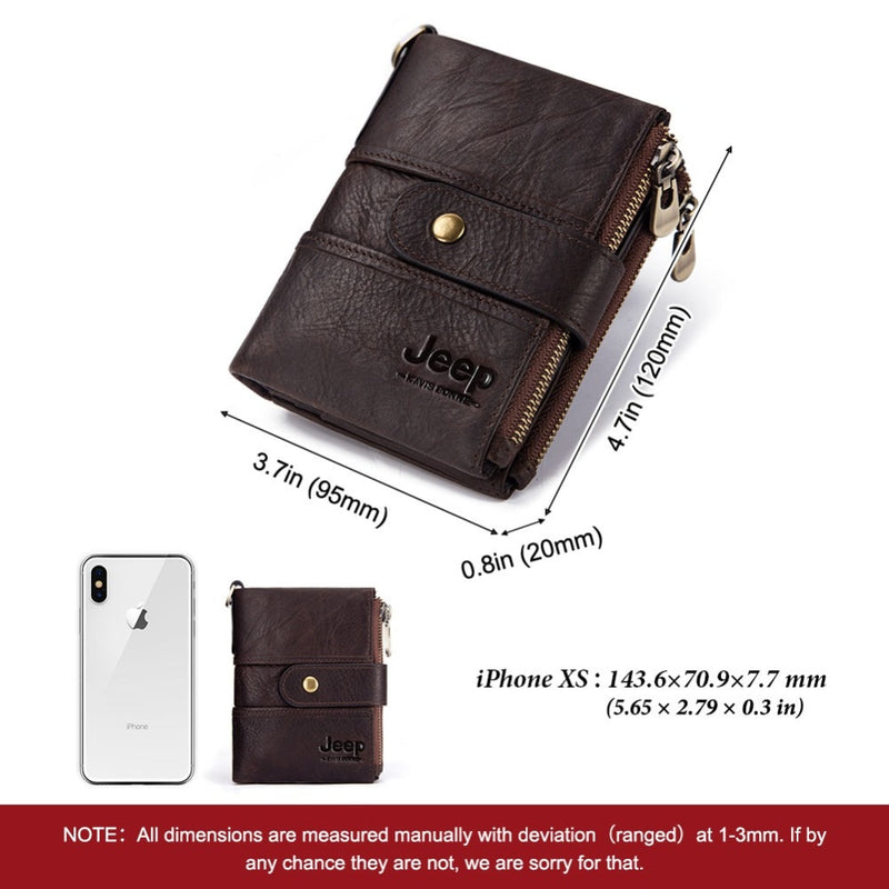 2022 100% Genuine Leather Rfid Wallet Men Crazy Horse Wallets with Coin Purse Short Male Money Bag Mini Walet High Quality Boys