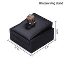 Black PU Leather Jewellery Ring Earrings Stand Holder Set Jewelry Pendant Necklace Chain Chokers Display Bust Bangle Organzier