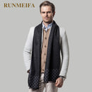 2018 New design plaid scarf for men 180x30cm Cashmere scarf Thicken winter warm scarf Scarves for dad and boyfriend gifts stock