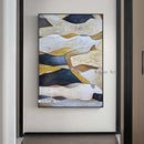 large painting Hand painted Lover Rain Landscape Oil Painting On Canvas Wall Art Pictures For Living Room Home Decor best gift