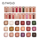 O.TWO.O Eye Shadow Matte Shimmer Pigment Powder 18 Colors Long Lasting Makeup Brown Purple Eyeshadow Make Up Palette New Arrival