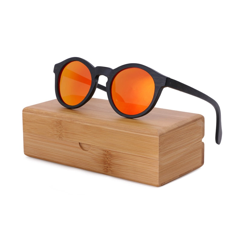 BerWer 2022 Fashion Polarized Sunglasses Women Bamboo Wooden Sun Glasses Man Oculos De Sol Feminino