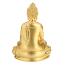 Alloy Tibetan Buddhism Shakyamuni Buddha Statue Golden Statue 2.3x1.5 x 3.1''