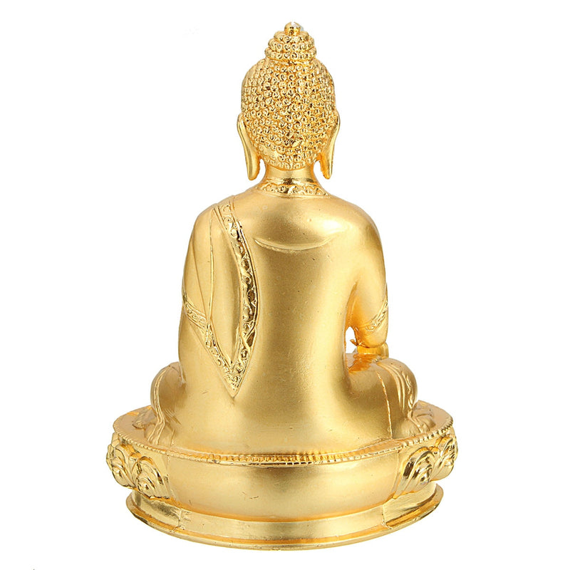 Alloy Tibetan Buddhism Shakyamuni Buddha Statue Golden Statue 2.3x1.5 x 3.1&#39;&#39;