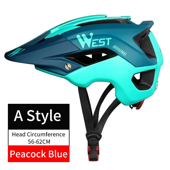 WEST BIKING Bicycle Helmet Trail XC MTB All-terrain Bike Helmet OFF-ROAD Casco Ciclismo Bicicleta Mountain Bike Cycling Helmet