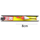 OUTKIT 3 Pcs/Lot 8cm Vertical Buoy Fishing Float Set Wood Fishing Floats Pesca Fishing Tackle Tiple Suit Accessories