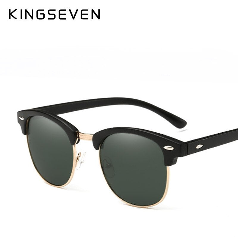 KINGSEVEN Polarized Sunglasses Women Retro Metal Frame Sun Glasses Famous Lady Brand Designer Oculos masculino lentes de sol