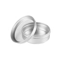 48x20g 40g 100g Empty Silver Cosmetics Cream Container Window Cap Metal Aluminum Jar Balm Bottle Tin Pot Can Gift For Tea Candle