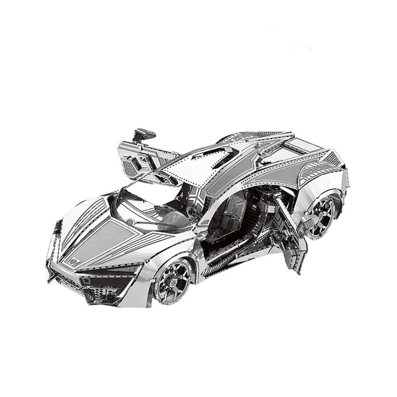 MMZ MODELO NANYUAN 3D Kit de modelo de metal Hypersport Racing Car Assembly Model DIY 3D Laser Cut Model puzzle juguetes para adultos