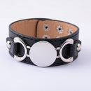 Rainbery  Monogram Leather Bracelet Fashion Jewelry Pulseras 3 Row Multicolor Leather Cuff Bracelet For Women Men