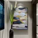 large painting Hand painted Lover Rain Landscape Oil Painting On Canvas Wall Art Pictures For Living Room Home Decor best gift