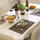 WHQ 4PCS 40x30cm Placemats PVC Dining Table Mat Disc Bowl Pads Coasters Waterproof Table Cloth Pad Modern Non-slip Pad