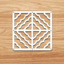 Pantallas colgantes de 12 piezas de 29x29 Cm para sala de estar, partes de paneles, arte de pared divisoria, decoración Diy, hilo de plástico de madera blanca