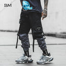 Hip Hop Joggers Men Korean Style Streetwear Techwear Pants Men Modis Casual Cargo Pants Fashion Spliced Black Kpop Trousers